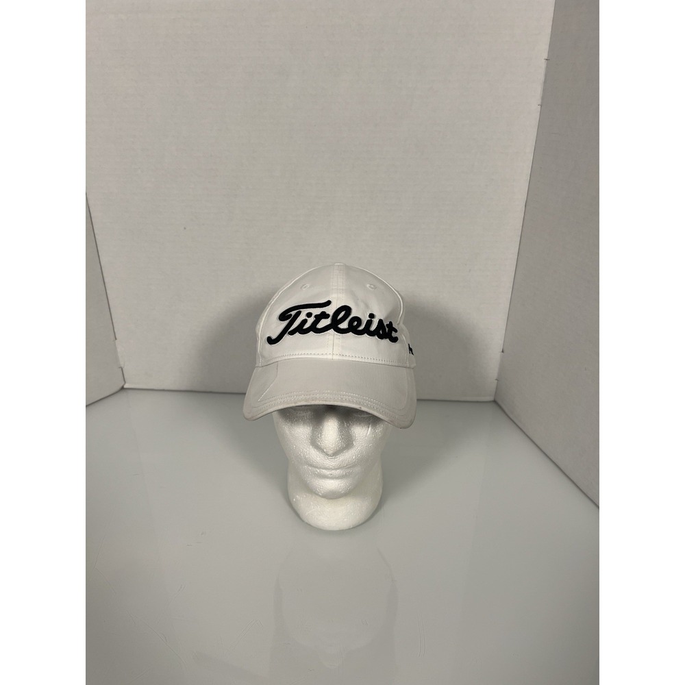 Titleist Pro V1 Foot Joy White / Black Lightweight Golf Hat Adj. Strap